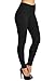 Leggings Mania Women's Plus 3X-5X Solid Full Length High Waist Leggings Black