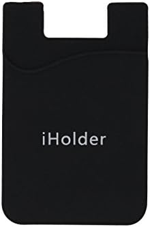 Card Holder for Back of Phone - iHolder Cell Phone Card Holder, Stick on Wallet, Card Holder for iPhone 6/6s 7/7s 5/5s SE, note4/5/6/7/8 (Black)