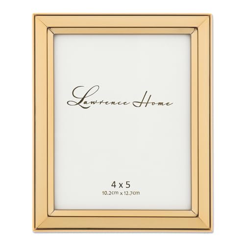 Lawrence Picture Frame, Metal, Gold, 4x5
