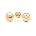 Dazzlingrock Collection Small 3mm 14k Ball for Baby and Children Stud Earrings with Screwbacks, Yellow Gold