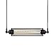 Ivalue Vintage Industrial Hanging Light Edison Cage Pendant Light Fixture for Kitchen Island Bar Lantern Black (Black)