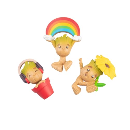 Grupo Erik Marvel Groot Set Of 3 Fridge Magnets 3D - Gifts, Merchandise