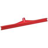 Vikan 71704 Rubber Polypropylene Frame Single Blade Squeegee, 28", Red