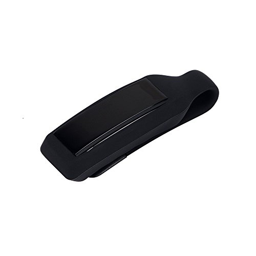 For Fitbit Alta (HR)Clip, steel clip holder for fitbit Alta/Alta HR Colorful Portable Replacement Accessory Clip Clasp Strap For Fitbit Alta/Alta HR (No Tracker) (Black)