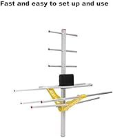 Antena De Tv Senal De Recepcion Fuerte Diseno Multidireccional Alta Ganancia Y Baja Tasa De Error Hdtv De Alta Ganancia Antena De Tv Digital Para Exteriores Senal Fuerte Recepcion De 80 Millas