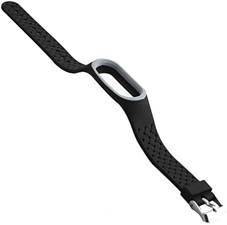 Band for Xiaomi 3 Smartwatch Wristbands Replacement Silicone Anti-Off Accessaries Straps Bracelets for Mi3 (Black)