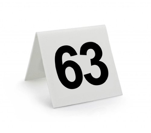 New Star 25 pcs Plastic Tent Style Table Numbers, 3