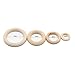 LAOZHOU 40 Pack Natural Wood Rings Circles Unfinished Wood for DIY Pendant Connectors Jewelry Making (30mm x 10,40mm x 10,55mm x 10,70mm x 10) (40 Pack)
