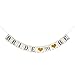 Bride To Be Banner with Gold Glitter Heart - Bachelorette Bridal Shower Party Decoration Supplies - Photo Props Signs