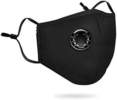 Fashion Face Mask Cotton Anti-dust PM2.5 Mouth Muffle Breathing Valve Respirator/Black color