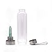 SAOI Green Fluorite Crystal Glass Water Bottle
