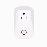 HEANTTV Wireless Wifi Smart Plug, Remote Outlet Timer Switches, US Plug Smart Socket, No Hub Required, Compatible with Alexa,White(S20)