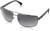 Emporio Armani Mens Sunglasses (EA2018) Gunmetal Matte/Grey Metal - Polarized - 64mm