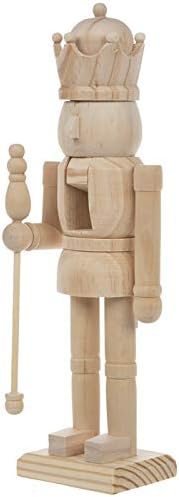 Nutcrackers - Wood Nutcracker With Staff Christmas Decoration Gift