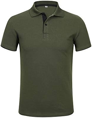 ポロシャツ 半袖 メンズ ゴルフウェア スポーツウェア 純色 吸汗速乾 カジュアル トップス ゴルフ ボタンダウン 無地 ストライプ お洒落