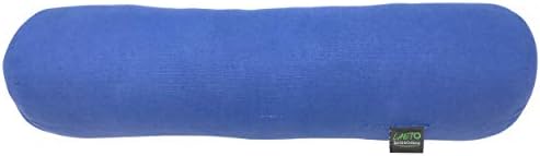Laeto Zen Sanctuary Yoga And Pilates Bolster A Firm Kapok Pillow For Neck And Head Support In Traditional Thai Fabric