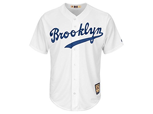 VF Brooklyn Dodgers MLB Mens Majestic Cool Base Cooperstown Jersey White Big & Tall Sizes (6XL)