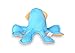 Fetch Pet Products Blue Squid Multiple Squeaker Dog Toy, Brightly Colored Canvas and Plush, 9 Squeakers, Floats, for Large and Small Dogs, Indoor and Outdoor Pool Play - Ocean Buddies