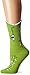 K. Bell Women's Wide Mouth Leg Eating Novelty Casual Crew Socks, Alligator (Green), Shoe Size: 4-10