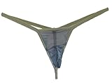 Men's Micro G String SHEER NAKED 6 Colors Bright Hot Sexy (Medium, Kohl Gray)