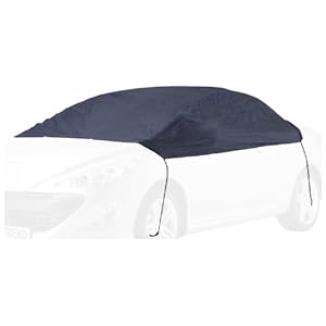 Cartrend 70338 Halve garage “New Generation” Weerbestendig, voor VW Polo en andere modellen, polyester blauw, maat S