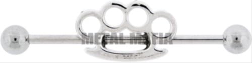 Brass Knuckle Industrial Barbell