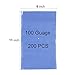 Shrink Bags, TEKITSFUN 200pcs 6x11inch Shrink Wrap Bags Heat Seal PVC Film 100 Ga for Soaps, Bath Bombs-Slight Blue Tint