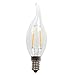 LUXON Flame tip LED filament candelabra light bulb Warm White 2W 2700k Use in Chandeliers,Wall Sconces,and Pendant Lighting (16 pack)