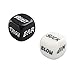 joyce555 2Pcs Best Sex Dice Couple Game Adult Naughty Toy Funny Party Club Honeymoon Posture Dirty Dice Game for Women Men Black+Whitethumb 1