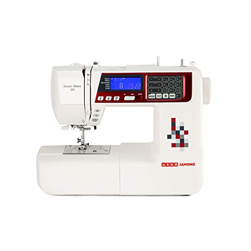 Usha Janome Dream Maker 120 35Watt Computerized Sewing Machine (White