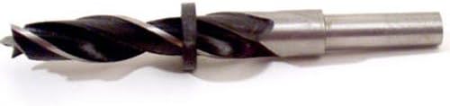 Eazypower 30041 1/2" Brad Point Doweling High Speed Steel Drill Bit Jobber Length with Rubber Depth Stops (1 Pack)