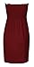 GirlsWalk Women's Plus Size Plain Boob Tube Bandeau Sheering Top Wine