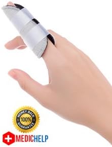 MedicHelp® One Size Adjustable Fractured/Broken Finger Splint with Innovative Foam for Maximum Comfort | Designed in The UK