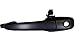 PT Auto Warehouse MA-3303P-FL - Outside Exterior Outer Door Handle, Primed Black - Driver Side Front