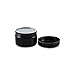 Houseables Black Jar Container, 4 Ounce, 120 Milliliter Gram Capacity, 24 pcs, Plastic, BPA-Free, High Quality w/ Removable Inner Liners and Dome Lids for Cosmetic Samples, Cream, Lotion (24 PCS)