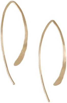 MELISSA JOY MANNING - Wishbone Hoop Earrings in Yellow Gold