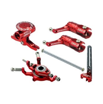 Microheli 130XPWRR Power Package, Red: Blade 130X