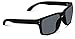 WearMe Pro - Square Matte Frame Mirrored Lens Active Sport Rectangular UV Men Sunglasses (Black, 55)