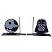 Star Wars Dark Side Bookends - Decorative Metal Darth Vader and Death Star Designs