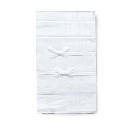 Men's Pure Cotton Handkerchief/Hankies with White Hem