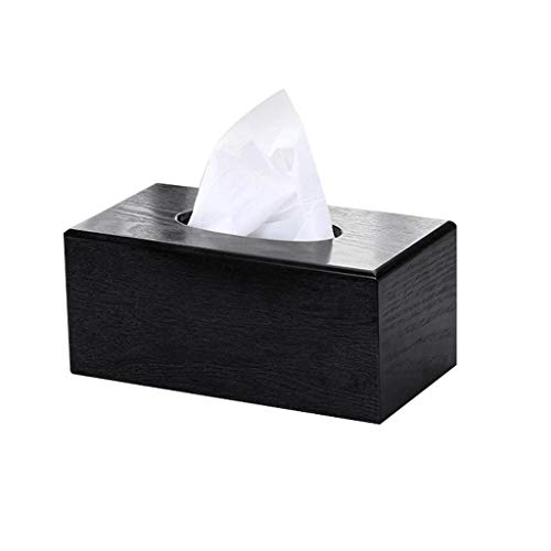 Wooden Tissue Box Bedroom Bathroom Facial Tissue Box Holder Cover Natural Eco-friendly Tissue Holder for Living Room/Countertop/Bedroom (B)