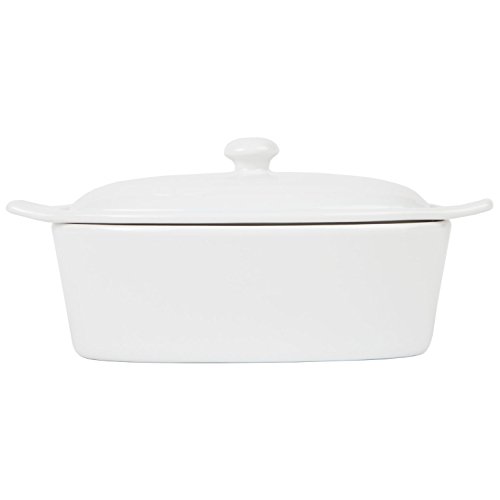 Old Home Kitchen Butter Keeper, Porcelain Butter Boat, White (Standard version) - Thumbnail 2