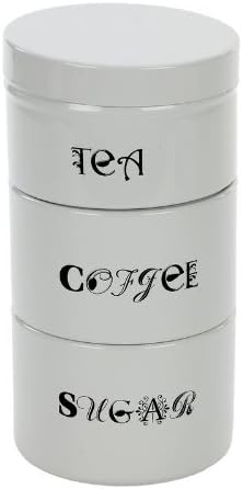 stacking tea coffee sugar containers