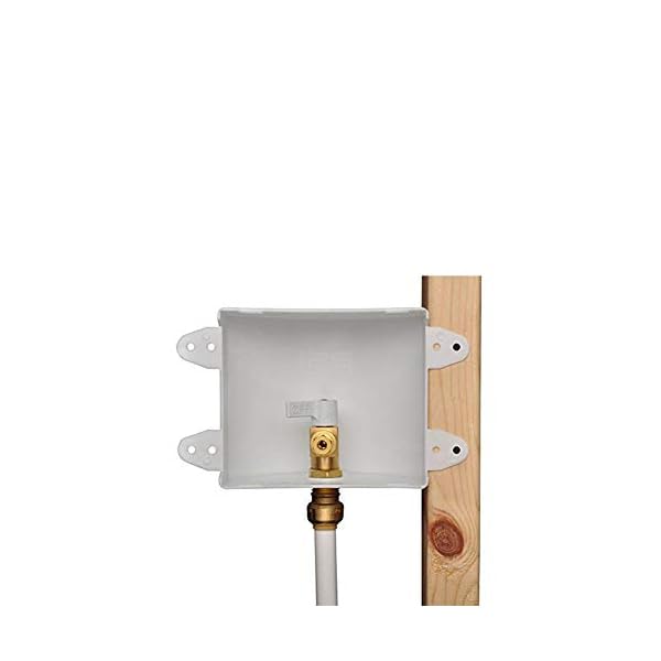 SharkBite 1/2 Inch x 1/4 Inch Compression Ice Maker Outlet Box, Push to