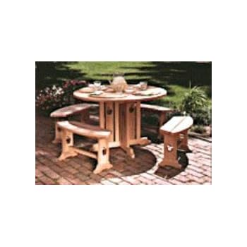 Apple Patio Table And Benches A Woodworking Pattern And