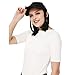 SEIKEA Attached Bob Hair with Cap Short Wig Hat Extension Synthetic Invisible Size Adjustable – Blackthumb 2