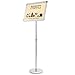 Yescom Display Vertical/Horizontal View Adjustable Pedestal Sign Holder Stand w/ Telescoping Post & Easy Open Snap Frame for 11x17