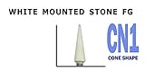 White Mounted Stones CN1 Dental Polishing 12/per Box