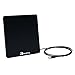 PremWing Indoor Digital TV Antenna 30 Miles Range Skywire HDTV Antenna for Free Signal Local Channels 1080P HD VHF UHF with 6.5 Feet High Performance Coaxial Cable