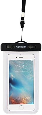 Universal Waterproof Case, AlienGear Cell Phone Dry Bag for Apple iPhone 6S 6,6S Plus, 5S 7, Samsung Galaxy S7, S6 Note 5 4, HTC LG Sony Nokia Motorola up to 6.0" diagonal (White)